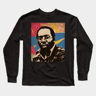 Vintage Poster - Curtis Mayfield Style Long Sleeve T-Shirt